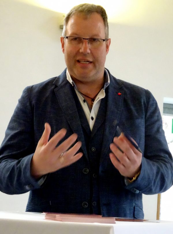 Ralf Pomberg bei der Mitgliederversammlung 